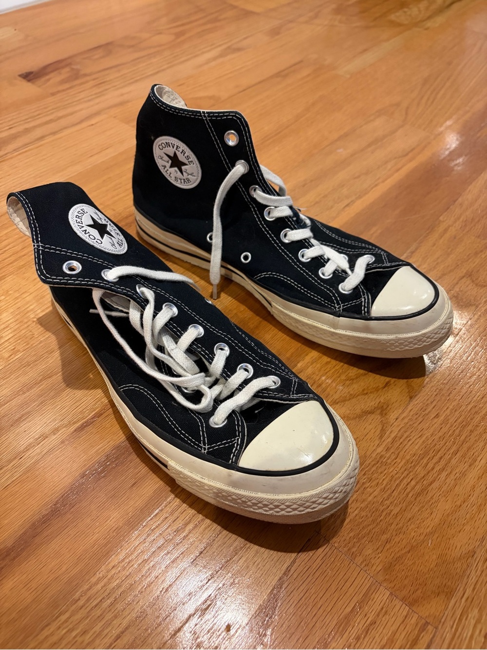 Converse High Top Sneakers - Black & White Accents